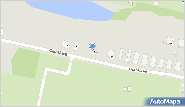 Bytom, Odrzańska, 16, mapa Bytomia