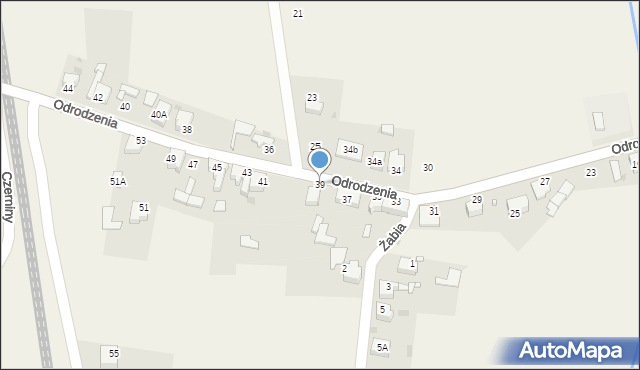 Chełm Śląski, Odrodzenia, 39, mapa Chełm Śląski