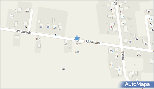 Chełm Śląski, Odrodzenia, 63, mapa Chełm Śląski