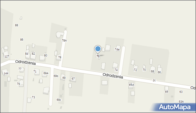 Chełm Śląski, Odrodzenia, 76, mapa Chełm Śląski