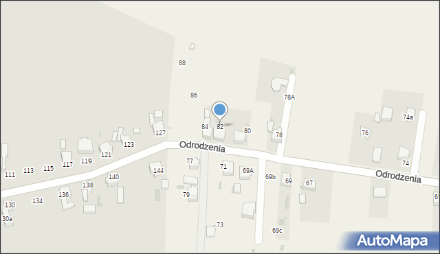 Chełm Śląski, Odrodzenia, 82, mapa Chełm Śląski