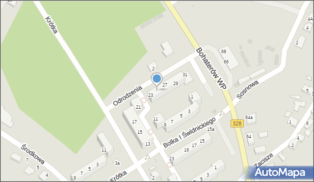 Chocianów, Odrodzenia, 25, mapa Chocianów