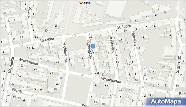 Chorzów, Odrowążów, 5, mapa Chorzów