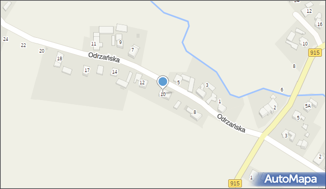 Ciechowice, Odrzańska, 10, mapa Ciechowice