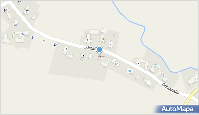 Ciechowice, Odrzańska, 16, mapa Ciechowice