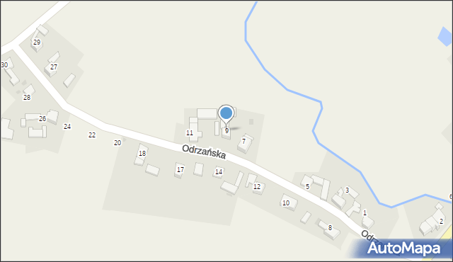 Ciechowice, Odrzańska, 9, mapa Ciechowice