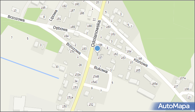 Czarnylas, Odolanowska, 11, mapa Czarnylas