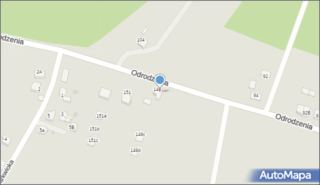 Czerwionka-Leszczyny, Odrodzenia, 149A, mapa Czerwionka-Leszczyny