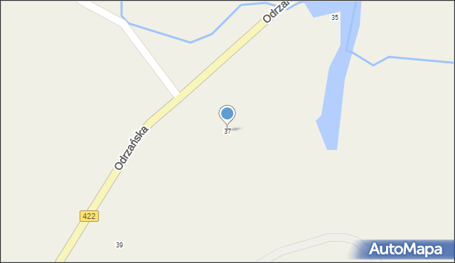 Dziergowice, Odrzańska, 37, mapa Dziergowice