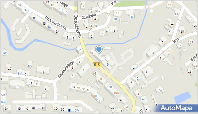 Dzierzgoń, Odrodzenia, 3, mapa Dzierzgoń