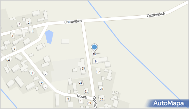 Gliśnica, Odolanowska, 36, mapa Gliśnica