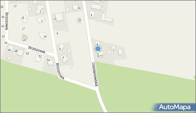 Gliśnica, Odolanowska, 4, mapa Gliśnica