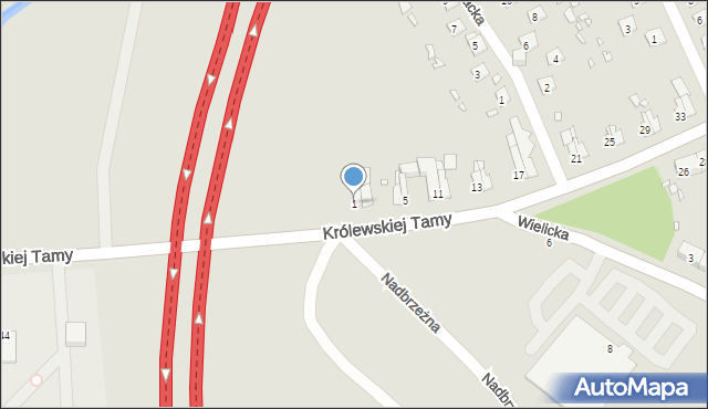 Gliwice, Odrowążów, 1, mapa Gliwic