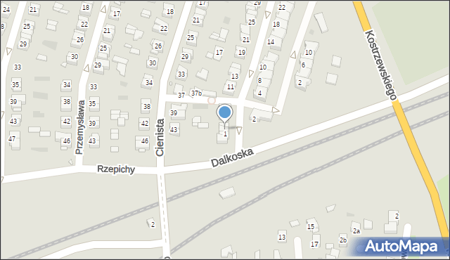 Gniezno, Odonica Władysława, 3, mapa Gniezna