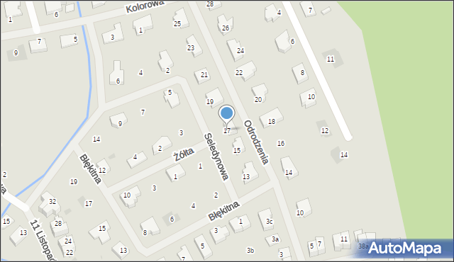 Goleniów, Odrodzenia, 17, mapa Goleniów