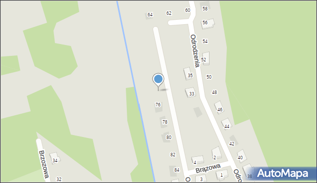 Goleniów, Odrodzenia, 74, mapa Goleniów
