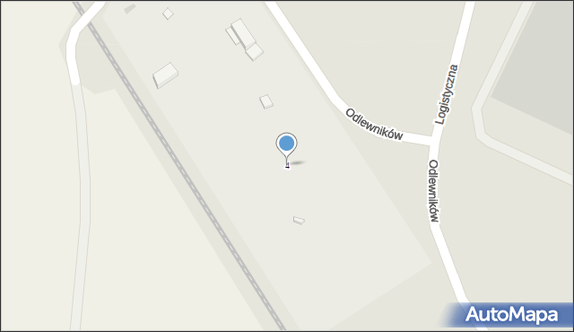 Gorzów Wielkopolski, Odlewników, 4, mapa Gorzów Wielkopolski