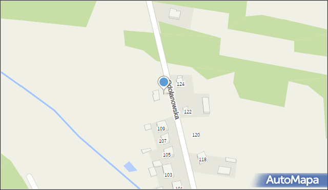 Granowiec, Odolanowska, 113, mapa Granowiec