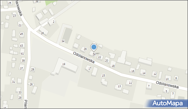 Granowiec, Odolanowska, 24, mapa Granowiec