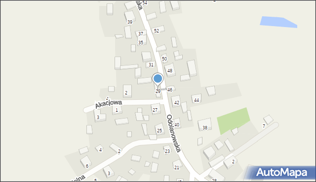 Granowiec, Odolanowska, 29, mapa Granowiec