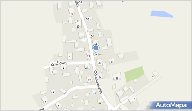 Granowiec, Odolanowska, 46, mapa Granowiec