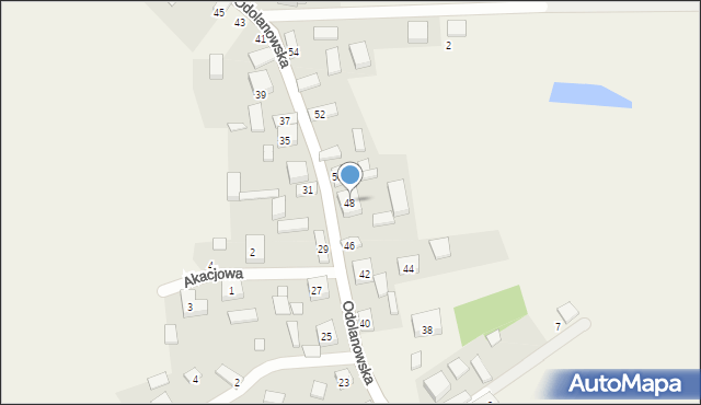Granowiec, Odolanowska, 48, mapa Granowiec