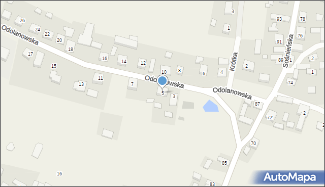 Granowiec, Odolanowska, 5, mapa Granowiec