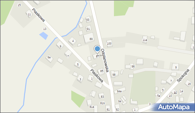 Granowiec, Odolanowska, 87, mapa Granowiec