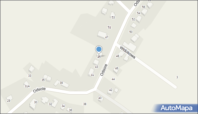 Hecznarowice, Odsole, 45, mapa Hecznarowice