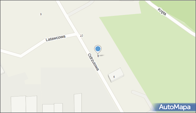 Janikowo, Odrzutowa, 8, mapa Janikowo