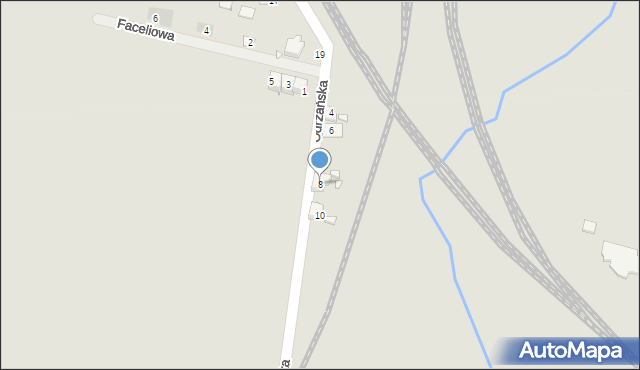 Jarocin, Odrzańska, 8, mapa Jarocin