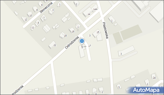 Jednorożec, Odrodzenia, 5, mapa Jednorożec