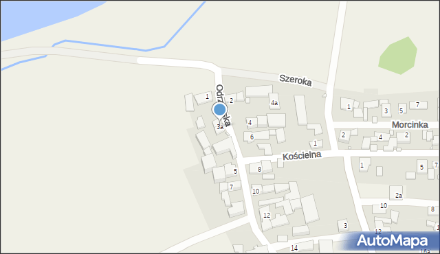 Kąty Opolskie, Odrzańska, 3a, mapa Kąty Opolskie