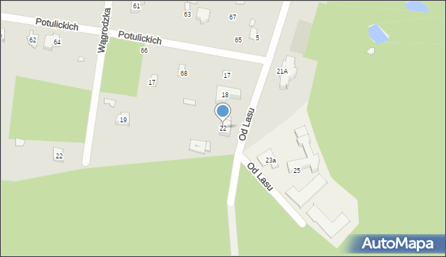 Konstancin-Jeziorna, Od Lasu, 22, mapa Konstancin-Jeziorna