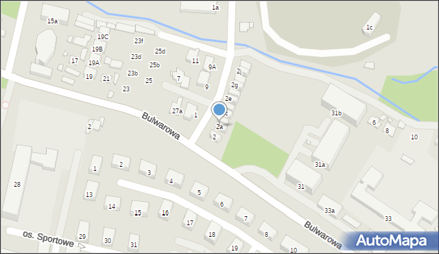 Kraków, Odmogile, 2a, mapa Krakowa