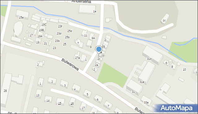 Kraków, Odmogile, 2d, mapa Krakowa