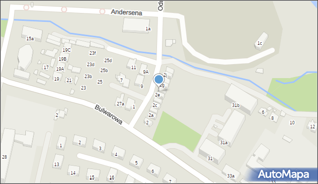 Kraków, Odmogile, 2f, mapa Krakowa