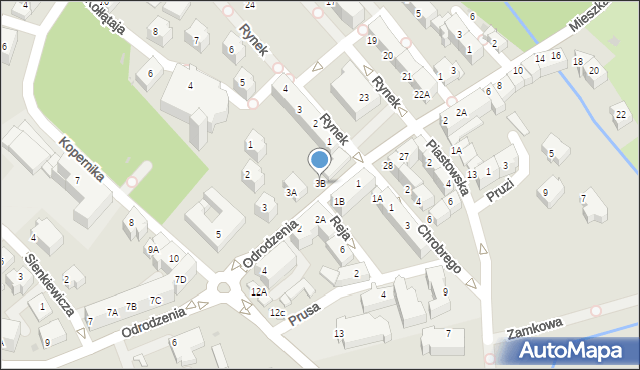 Lubin, Odrodzenia, 3B, mapa Lubin