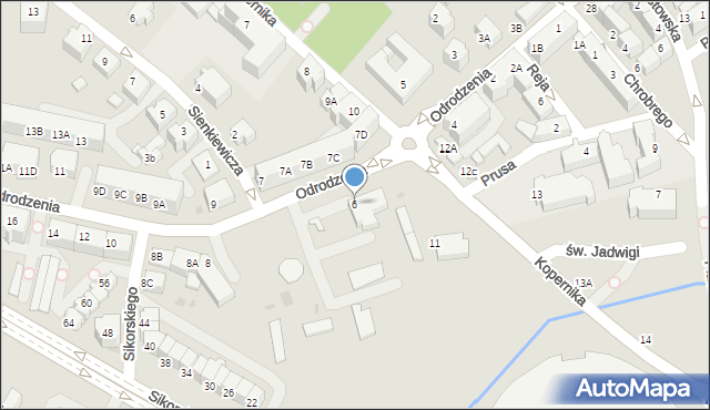 Lubin, Odrodzenia, 6, mapa Lubin
