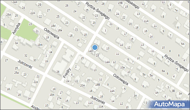 Marki, Odrowąża, 14C, mapa Marki