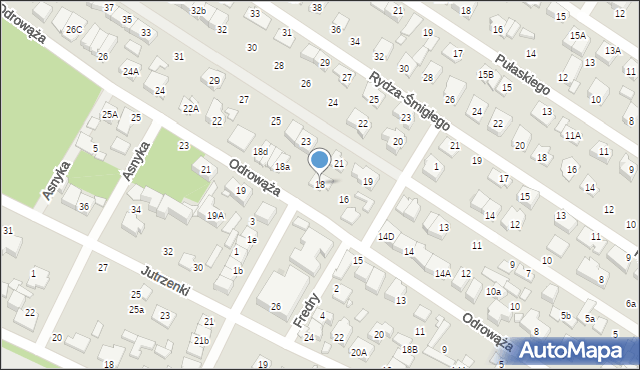 Marki, Odrowąża, 18, mapa Marki