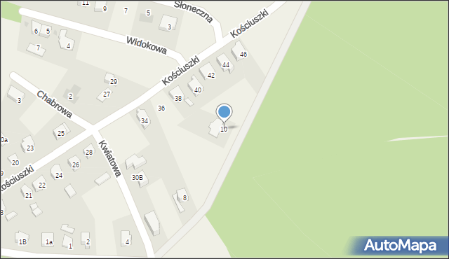 Mrozów, Odrzańska, 10, mapa Mrozów