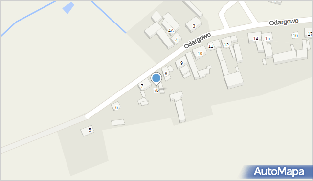 Odargowo, Odargowo, 7b, mapa Odargowo