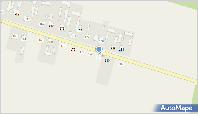 Odechów, Odechów, 178, mapa Odechów