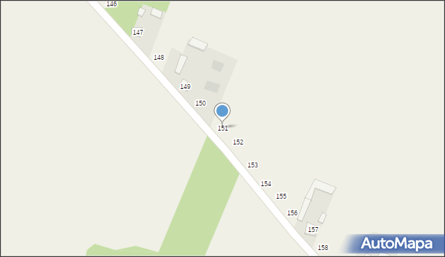 Odechowiec, Odechowiec, 151, mapa Odechowiec