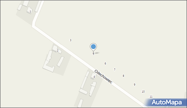 Odechowiec, Odechowiec, 5, mapa Odechowiec
