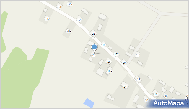 Odoje, Odoje, 20B, mapa Odoje