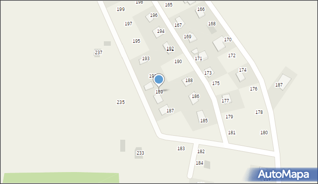 Odonów, Odonów, 189, mapa Odonów
