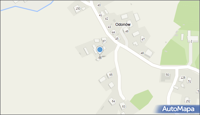 Odonów, Odonów, 66, mapa Odonów