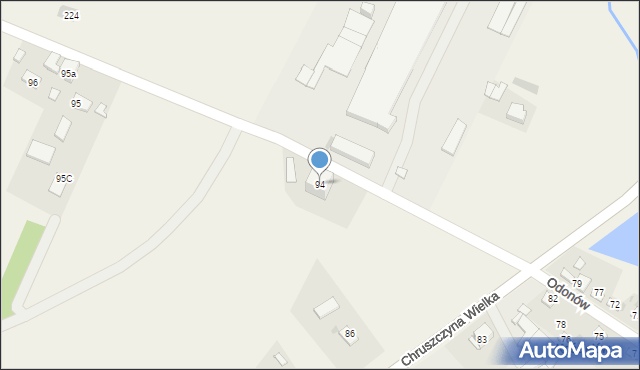 Odonów, Odonów, 94, mapa Odonów